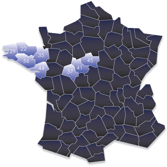 Compétence territoriale Commissaires de l'Ouest